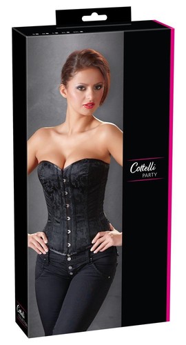 Corset noir m - noir.,
