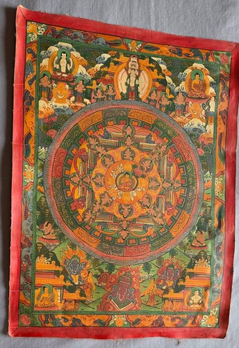 Thangka peinture huile - thangka,