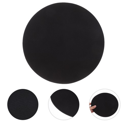 Pad souris circulaire noir - pad,