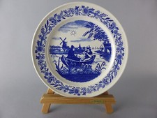 ASSIETTE DECORATIVE MURALE PAYSAGE HOLLANDAIS MANUFACTURE ROYAL BOCH BFK