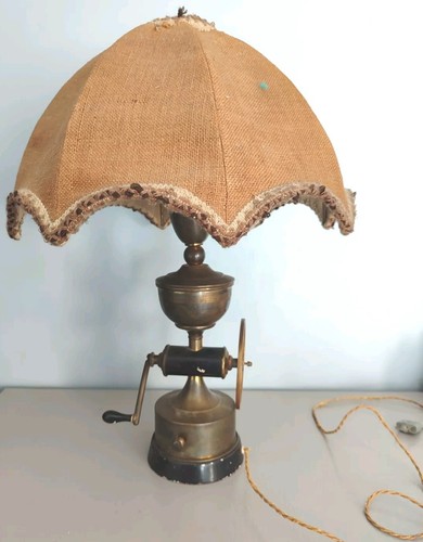 Ancienne grande lampe table - ancienne,