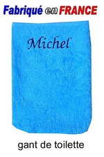 Gant de toilette Bleu NEUF