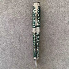 Smooth Patron Guggenheim Series Green-Silver Clip 0.7mm Ballpoint Pen