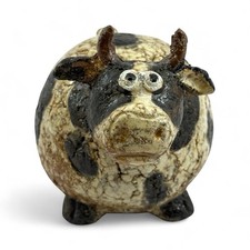 Atitura - Crackled Ceramic Cow - 19.5 cm - Vintage - Signed