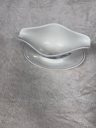 Gravy boat with attached - gravy,
