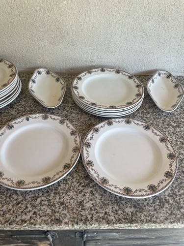 Lot assiettes plates - d',