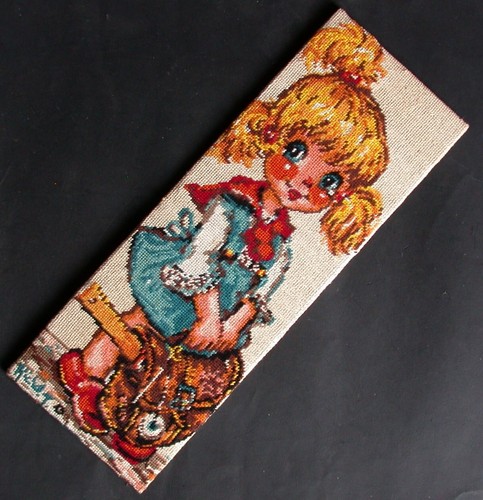 Tableau canevas petite - canevas, fille
