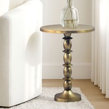 Table d'appoint Alu Or 40cm