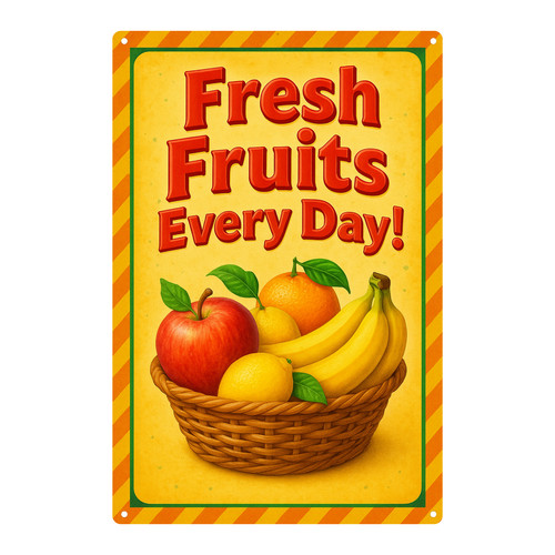 Fresh fruits plaque - fruits,