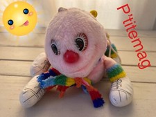 ancien doudou chenille rose