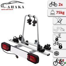 Porte-Velos sur Attelage Rabattable Platforme pour 2 Velos Protection anti-vol