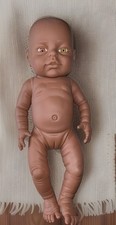 Poupée Poupon Vintage Bébé Réaliste PETERKIN DOLL Métisse Env 40 Cm Yeux Vairons