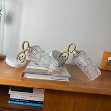 Paire d'appliques col de cygne