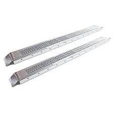 2x rampe de chargement 160x22.5x4.5cm 400kg acier galvanisé rail collision