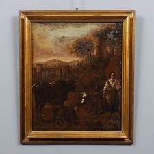Tableau Ancien Paysage avec