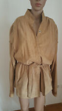 extraordinaire costume daim * derinod * veste et pantalon * beige * S M 36 38