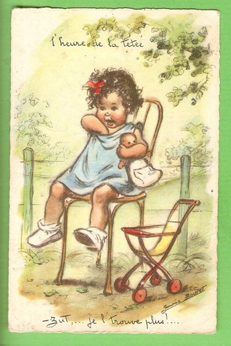 Germaine bouret carte - bouret, postale