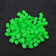 bouchons valve vert plastique