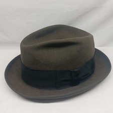Stetson Royal De Luxe Fedora Hat Sz 7 3/8 Oval Long 