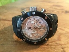 Usagé - Montre Chronographe GOGO - Boîtier 44 Mm - Acier Et Caoutchouc
