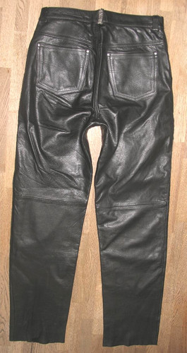 Dakota jeans cuir moto noir - cuir,
