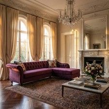 Canapé D'Angle Capitonné