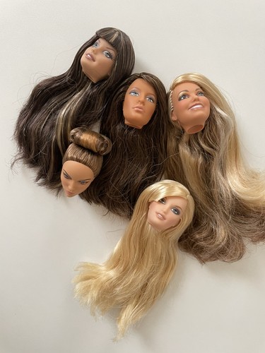 Barbie head set - head,