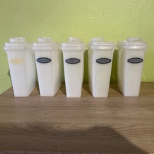 Lot 5 Boite Doseuse Ancienne Vintage Tupperware Épices Farine Riz Cuisine Poudre