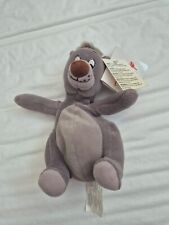 22.9cm Disney Store Ancien Vintage Baloo Jungle Livre Peluche W/Étiquettes