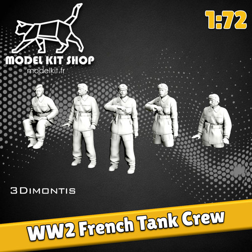 Ww2 equipage de chars - 1:72,