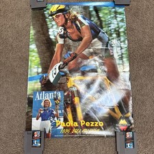 Autographed Paola Pezzo 1996 Olympics Gold Medal Winner Poster Gary Fisher RARE