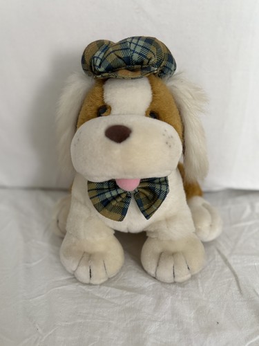 Chien peluche vintage avec - en,
