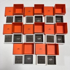 Coffret bague Hermès comme neuf boîte vide lot bijoux orange rangement cadeau...