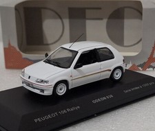 (5) Peugeot 106 Rallye 1995 White 1:43 Odeon ODEON036 EXTREMELY RARE!!