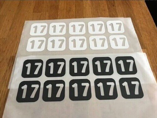 Numero 10 patchs flocages - numero,