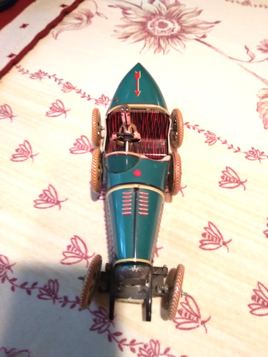Ancien jouet bugatti tôle - bugatti,