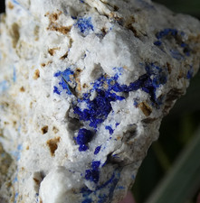 Cristaux Azurite Cap Garonne 4x4cm France minéraux pierre lithothérapie reiki