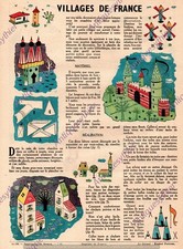 DECORATION VILLAGE FRANCAIS FEE P. SELS 1949 DIY FRENCH VILLAGE