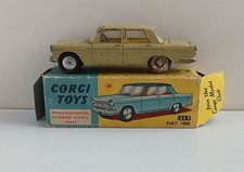 Corgi 217 Fiat 1800 in Yellow.  Boxed