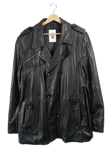 Patago manteau cuir homme - homme, noir