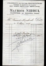 FRAMERVILLE / HARBONNIERES (80) TRUCK & COAL CARRIER "Mauritius NIHOUL"