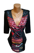 Desigual women's dress size M black multi