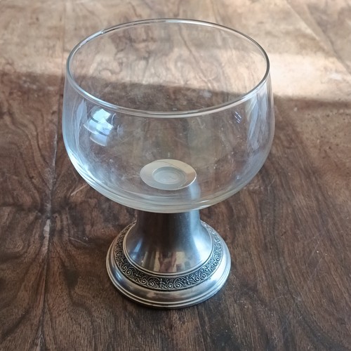 Bol sur pied rond verre - bol, en