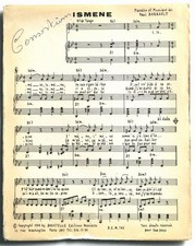 Partition vintage sheet music
