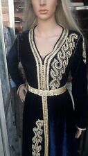 Royal Moroccan Caftan Dubai Kaftan Abaya Wedding Robe Takchita handmade +belt