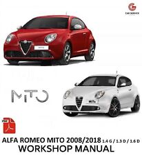 ALFA ROMEO MITO 2008/2017 - WORKSHOP MANUAL - WIRING DIAGRAMS