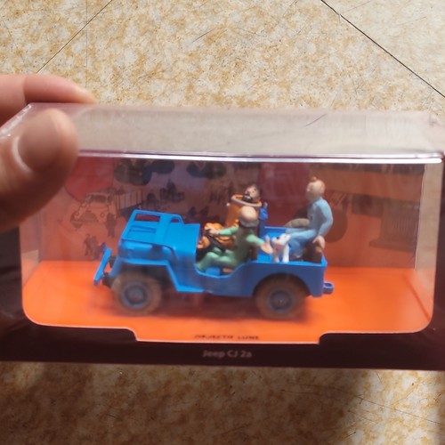 Jeep bleue tintin - jeep, cj