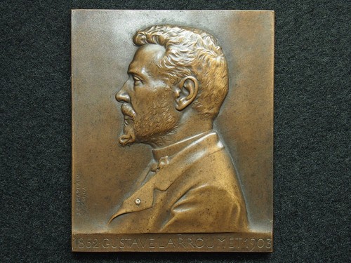 Plaque bronze chaplain - bronze, j-c.
