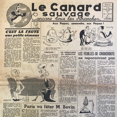 Journal canard sauvage - le,