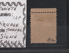 Variété timbre Semeuse N°